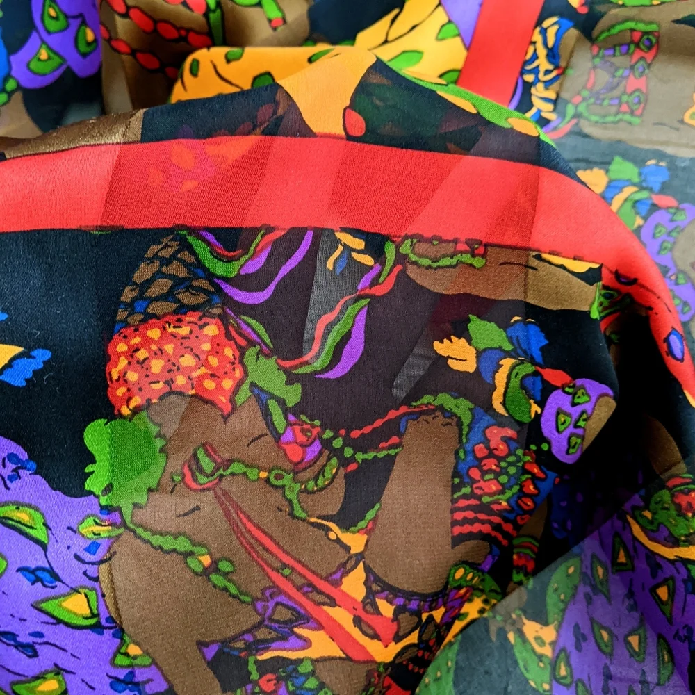 LIVE SHOW ITEM 💥 Yves Saint Laurent silk scarf - Picture 4 of 7